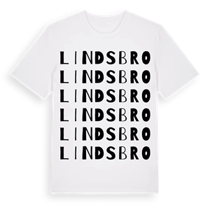 Lindsbro ordlek t-shirt – ekologisk bomull t-shirt från Pinshirt