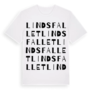 Lindsfallet ordlek t-shirt – ekologisk bomull t-shirt från Pinshirt