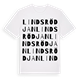 Lindsrödjan ordlek t-shirt