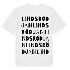 Lindsrödjan ordlek t-shirt – ekologisk bomull t-shirt från Pinshirt