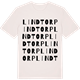 Vintage White t-shirt med Lindtorp ordlek t-shirt