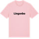 Pink Cotton t-shirt med Lingonbo fetstil t-shirt
