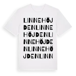 Linnehöjden ordlek t-shirt – ekologisk bomull t-shirt från Pinshirt