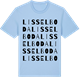 Blue Soul t-shirt med Lisselboda ordlek t-shirt