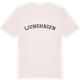 Vintage White t-shirt med Ljunghagen böjd t-shirt