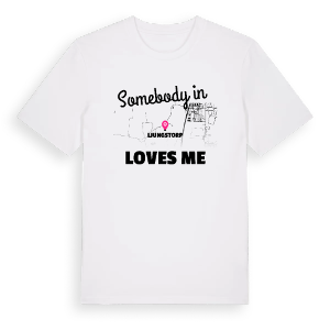 Någon i Ljungstorp älskar mig t-shirt – ekologisk bomull t-shirt från Pinshirt