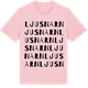 Pink Cotton t-shirt med Ljusnarn ordlek t-shirt
