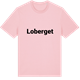 Pink Cotton t-shirt med Loberget fetstil t-shirt