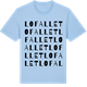 Blue Soul t-shirt med Lofallet ordlek t-shirt
