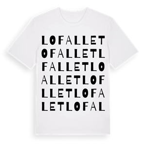 Lofallet ordlek t-shirt – ekologisk bomull t-shirt från Pinshirt