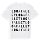 Logafallet ordlek t-shirt