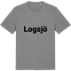 Mid Heather Gray t-shirt med Logsjö fetstil t-shirt