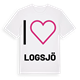 Jag älskar Logsjö t-shirt stort tryck
