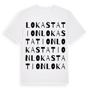 Loka station ordlek t-shirt – ekologisk bomull t-shirt från Pinshirt