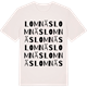 Vintage White t-shirt med Lomnäs ordlek t-shirt