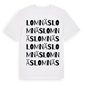Lomnäs ordlek t-shirt – ekologisk bomull t-shirt från Pinshirt