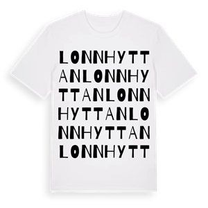 Lonnhyttan ordlek t-shirt – ekologisk bomull t-shirt från Pinshirt