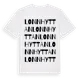 White t-shirt med Lonnhyttan ordlek t-shirt