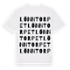 White t-shirt med Lönntorpet ordlek t-shirt