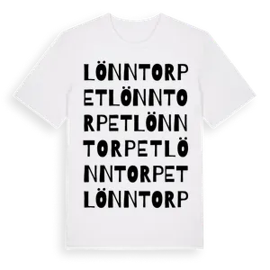 Lönntorpet ordlek t-shirt – ekologisk bomull t-shirt från Pinshirt