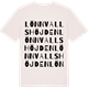 Vintage White t-shirt med Lönnvallshöjden ordlek t-shirt