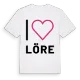 Jag älskar Löre t-shirt stort tryck