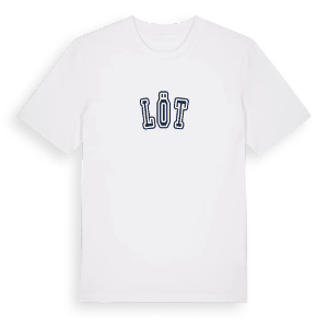 Löt college t-shirt – ekologisk bomull t-shirt från Pinshirt