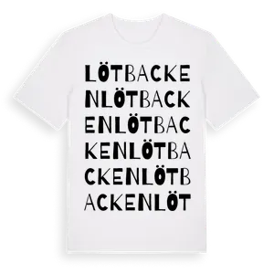 Lötbacken ordlek t-shirt – ekologisk bomull t-shirt från Pinshirt