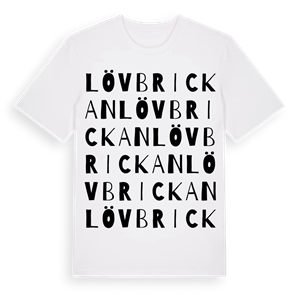 Lövbrickan ordlek t-shirt – ekologisk bomull t-shirt från Pinshirt