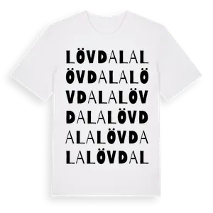 Lövdala ordlek t-shirt – ekologisk bomull t-shirt från Pinshirt