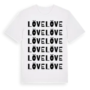 Löve ordlek t-shirt – ekologisk bomull t-shirt från Pinshirt