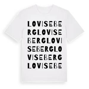 Loviseberg ordlek t-shirt – ekologisk bomull t-shirt från Pinshirt