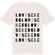 Vintage White t-shirt med Loviseberg ordlek t-shirt