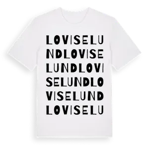 Loviselund ordlek t-shirt – ekologisk bomull t-shirt från Pinshirt
