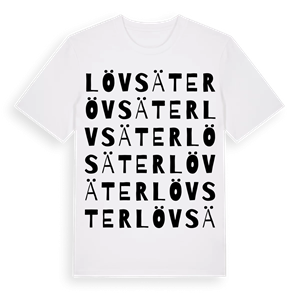 Lövsäter ordlek t-shirt – ekologisk bomull t-shirt från Pinshirt