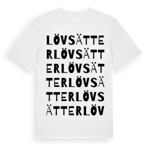 Lövsätter ordlek t-shirt – ekologisk bomull t-shirt från Pinshirt