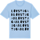 Blue Soul t-shirt med Lövstugan ordlek t-shirt