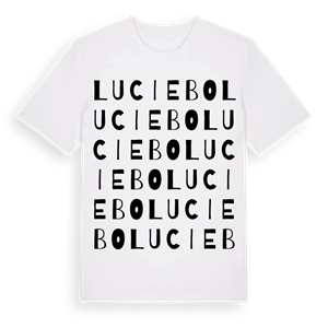 Luciebo ordlek t-shirt – ekologisk bomull t-shirt från Pinshirt