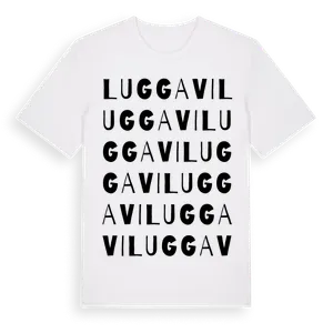 Luggavi ordlek t-shirt – ekologisk bomull t-shirt från Pinshirt