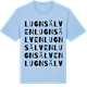 Blue Soul t-shirt med Lugnsälven ordlek t-shirt