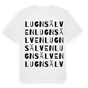 Lugnsälven ordlek t-shirt – ekologisk bomull t-shirt från Pinshirt