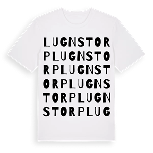 Lugnstorp ordlek t-shirt – ekologisk bomull t-shirt från Pinshirt