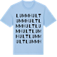 Blue Soul t-shirt med Lummhult ordlek t-shirt