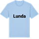 Blue Soul t-shirt med Lunda fetstil t-shirt