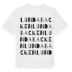 Lundabacken ordlek t-shirt – ekologisk bomull t-shirt från Pinshirt