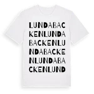 Lundabacken ordlek t-shirt – ekologisk bomull t-shirt från Pinshirt