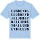 Blue Soul t-shirt med Lundbydal ordlek t-shirt