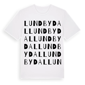 Lundbydal ordlek t-shirt – ekologisk bomull t-shirt från Pinshirt