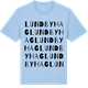 Blue Soul t-shirt med Lundbyhag ordlek t-shirt