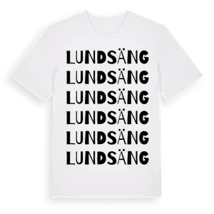 Lundsäng ordlek t-shirt – ekologisk bomull t-shirt från Pinshirt